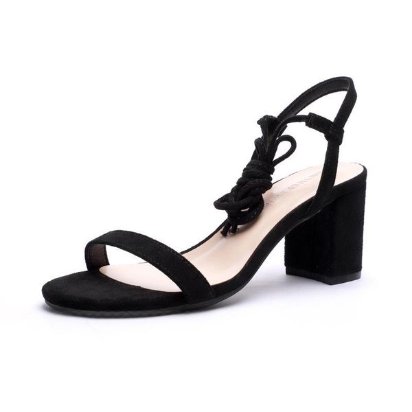 sandalias mujer 2021 women's ladies pumps fashion lace up round toe flock 6.5cm thick high heels women shoes size 35-42 black sandals
sandalias mujer 2021 women's ladies pumps fashion lace up round toe flock 6.5cm thick high heels women shoes size 35-42 black sandals