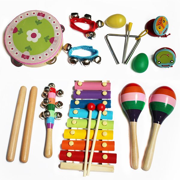 14pcs baby wood funny percussion musical instrument toys teaching aid rainbow bell colorful castanet drum set montessori toy#38
14pcs baby wood funny percussion musical instrument toys teaching aid rainbow bell colorful castanet drum set montessori toy#38