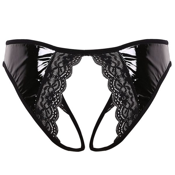womens underwear erotic lace edge open crotch cheeky hipster briefs wet look sissy leather underpants ladies latex panties, Black;white
womens underwear erotic lace edge open crotch cheeky hipster briefs wet look sissy leather underpants ladies latex panties, Black;white