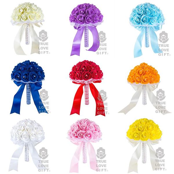 wedding flowers many colors foam flower bridesmaid bouquets decoration crystal ribbon romantic bridal ramo novi
wedding flowers many colors foam flower bridesmaid bouquets decoration crystal ribbon romantic bridal ramo novi