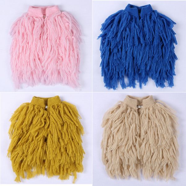 hand-made baby girls fringed vest brand kids waistcoat autumn winter outerwear faux fur children sweater cardigan kids clothes, Blue
hand-made baby girls fringed vest brand kids waistcoat autumn winter outerwear faux fur children sweater cardigan kids clothes, Blue