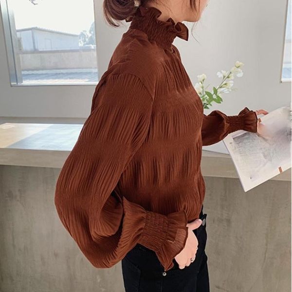 women's blouses & shirts nomikuma long sleeve blouse women half turnlenenck plus size 4xl solid color casual oversized arrival blusas, White
women's blouses & shirts nomikuma long sleeve blouse women half turnlenenck plus size 4xl solid color casual oversized arrival blusas, White