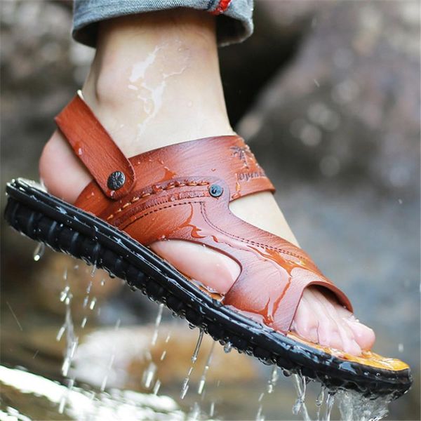 slippers 2021 promotion men genuine leather sandals casual fisherman shoes man gladiator fashion male beach, Black
slippers 2021 promotion men genuine leather sandals casual fisherman shoes man gladiator fashion male beach, Black