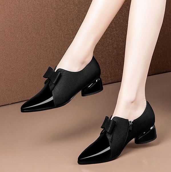 dress shoes plus size 35-42 women bare boots pointed toe low heels pump bowtie female 2021 fashion designer shoe 8667c, Black
dress shoes plus size 35-42 women bare boots pointed toe low heels pump bowtie female 2021 fashion designer shoe 8667c, Black