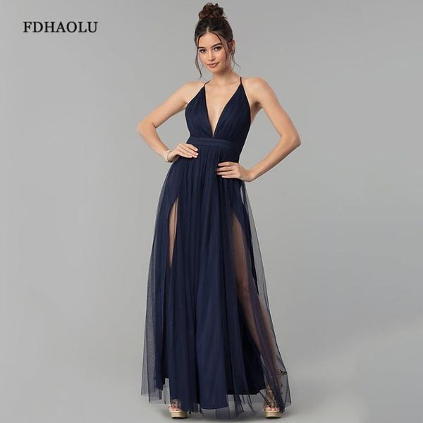 black long evening dress deep v neck vestido de fiesta noche high split fork prom a-line tulle party dresses, White;black
black long evening dress deep v neck vestido de fiesta noche high split fork prom a-line tulle party dresses, White;black