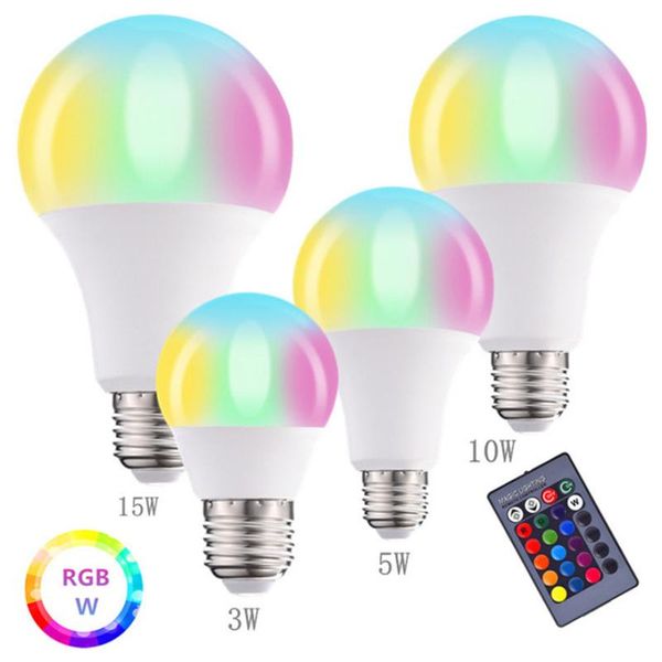 bulbs e27 rgb white light bulb 85-265v color change dimmable with remote controller 3w 5w 10w 15w atmosphere
bulbs e27 rgb white light bulb 85-265v color change dimmable with remote controller 3w 5w 10w 15w atmosphere