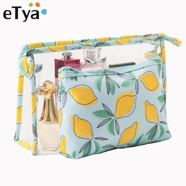 etya transparent pvc cosmetic bag two-piece women portable waterproof dustproof travel set fashion toiletries storage makeup bags & cases
etya transparent pvc cosmetic bag two-piece women portable waterproof dustproof travel set fashion toiletries storage makeup bags & cases