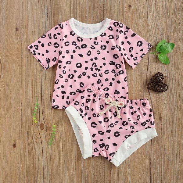 clothing sets toddler baby girl leopard printing two-pieces set infant girls round collar short sleeve elastic pants, White
clothing sets toddler baby girl leopard printing two-pieces set infant girls round collar short sleeve elastic pants, White
