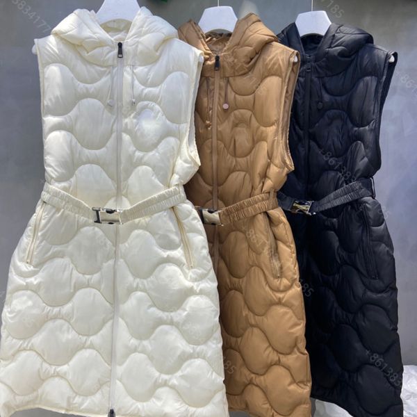 winter designer women hooded down cotton long vest fashion sleeveless coats dress logo brand hoodie dresses girl zipper hoodie jackets super, Black
winter designer women hooded down cotton long vest fashion sleeveless coats dress logo brand hoodie dresses girl zipper hoodie jackets super, Black