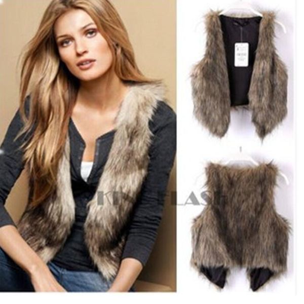 women's fur & faux vest women fake coat sleeveless jacket luxury sreetwear gothic furry plus size 3xl winter, Black
women's fur & faux vest women fake coat sleeveless jacket luxury sreetwear gothic furry plus size 3xl winter, Black