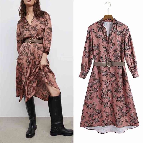 women summer vintage za shirts dress long sleeve sashes print loose female elegant street knee-length dresses vestidos 210513, Black;gray
women summer vintage za shirts dress long sleeve sashes print loose female elegant street knee-length dresses vestidos 210513, Black;gray