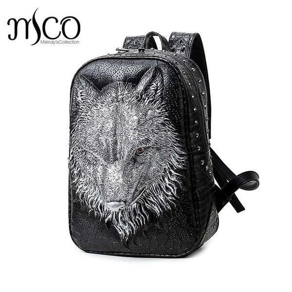 backpack mco women 3d embossed rivet wild wolf leather leisure bagpak large capacity travel school lapbags rucksack
backpack mco women 3d embossed rivet wild wolf leather leisure bagpak large capacity travel school lapbags rucksack