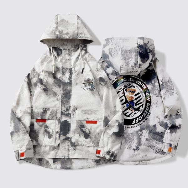 men's jackets men's jacket spring and autumn fashion streetwear trend creative tie-dye printing loose camouflage tooling coat, Black;brown
men's jackets men's jacket spring and autumn fashion streetwear trend creative tie-dye printing loose camouflage tooling coat, Black;brown