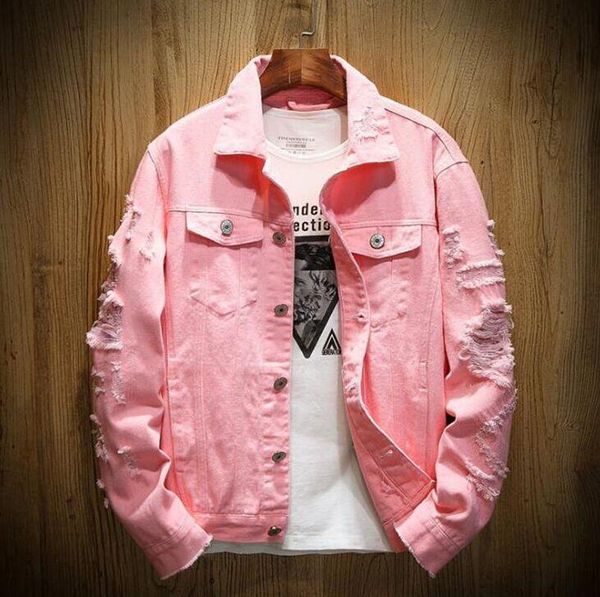 men's jackets men women denim pink jean coats good quality cowboy wear holes hip hop fashion size m-5xl, Black;brown
men's jackets men women denim pink jean coats good quality cowboy wear holes hip hop fashion size m-5xl, Black;brown