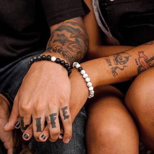 beaded, strands love bracelets for him & her lava stone bracelet elastic rope couple jewelry, Black
beaded, strands love bracelets for him & her lava stone bracelet elastic rope couple jewelry, Black
