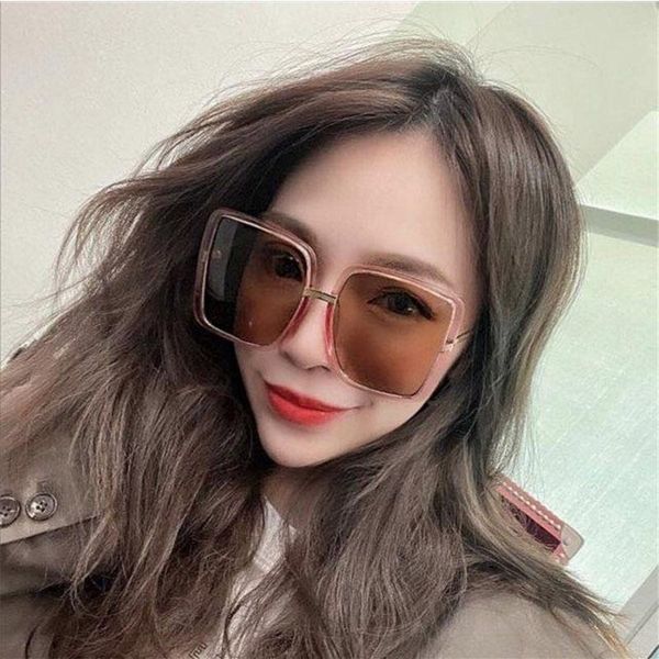 sunglasses women pink oversized gradient 2021 vintage metal big frame square sun glasses summer beach elegant eyewear shades, White;black
sunglasses women pink oversized gradient 2021 vintage metal big frame square sun glasses summer beach elegant eyewear shades, White;black