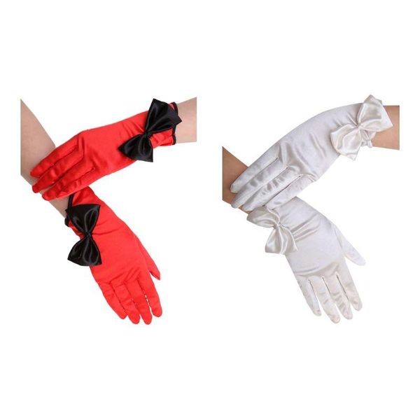 bridal gloves women satin solid color short wedding big bowknot oblique cuffs prom nightclub full fingered mittens formal party costume, White
bridal gloves women satin solid color short wedding big bowknot oblique cuffs prom nightclub full fingered mittens formal party costume, White