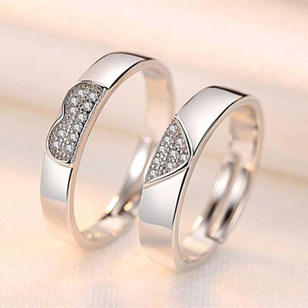 wedding rings fashion adjustable geometric ring inlay shine small zircon korean style splicing heart jewelry for men women accessories, Slivery;golden
wedding rings fashion adjustable geometric ring inlay shine small zircon korean style splicing heart jewelry for men women accessories, Slivery;golden