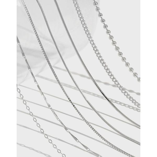 chains s925 sterling silver wild round beads sideways snake bone box cross shape necklace chain for women chic female jewelry
chains s925 sterling silver wild round beads sideways snake bone box cross shape necklace chain for women chic female jewelry