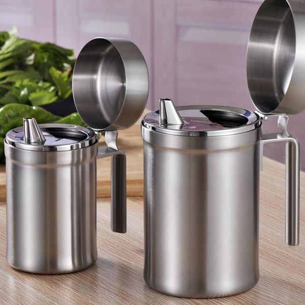 storage bottles & jars 1pcs olive oil vinegar pot stainless steel leakage kitchen healthy can with handle lid bottle
storage bottles & jars 1pcs olive oil vinegar pot stainless steel leakage kitchen healthy can with handle lid bottle