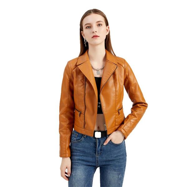 women's leather & faux 2021 pu coat women spring autumn plus size slim fashion lapel black wine red casual jacket n1063
women's leather & faux 2021 pu coat women spring autumn plus size slim fashion lapel black wine red casual jacket n1063