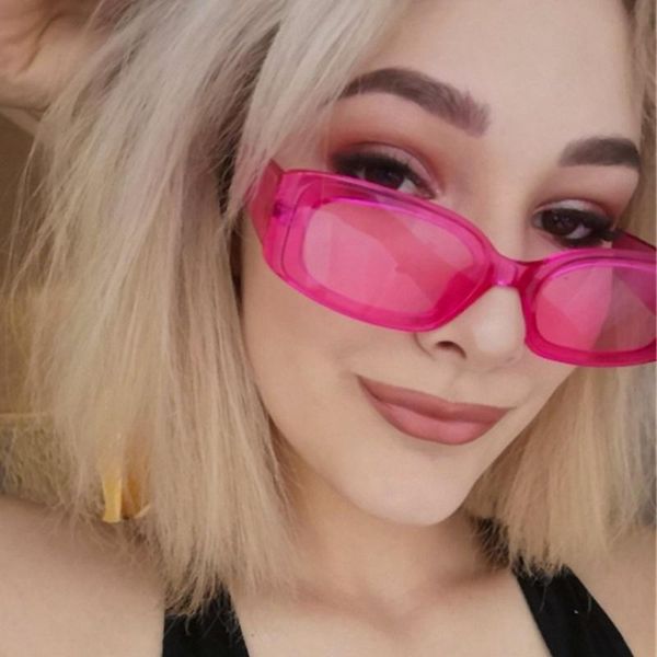 sunglasses candy color small square women dazzling ocean piece metal hinge personality glasses, White;black
sunglasses candy color small square women dazzling ocean piece metal hinge personality glasses, White;black