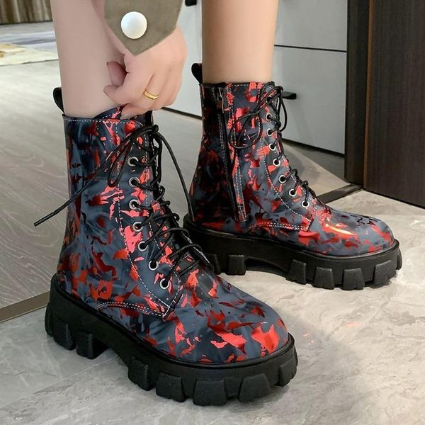 boots 2021 winter colorful high punk platform motorcycle women lace up chunky heel botas mujer designer shoes, Black
boots 2021 winter colorful high punk platform motorcycle women lace up chunky heel botas mujer designer shoes, Black