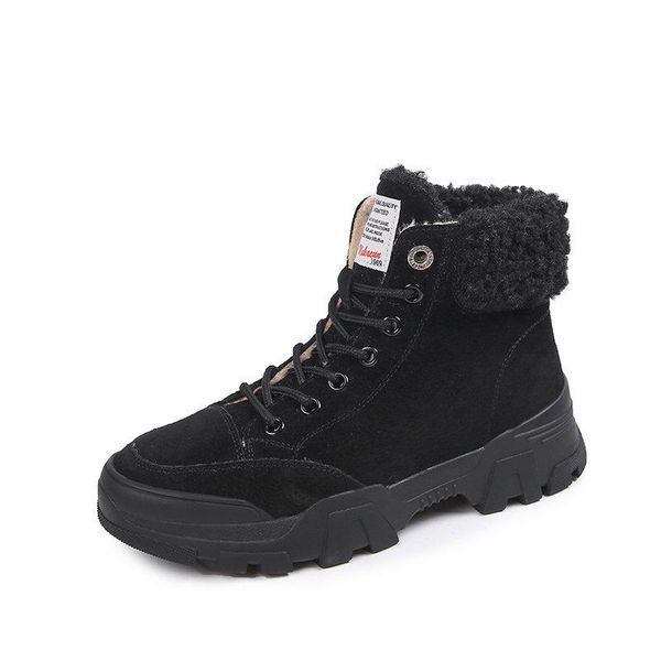 women snow boots 2021 autumn and winter fashion short plush female round toe thick bottom warm comfortable, Black
women snow boots 2021 autumn and winter fashion short plush female round toe thick bottom warm comfortable, Black