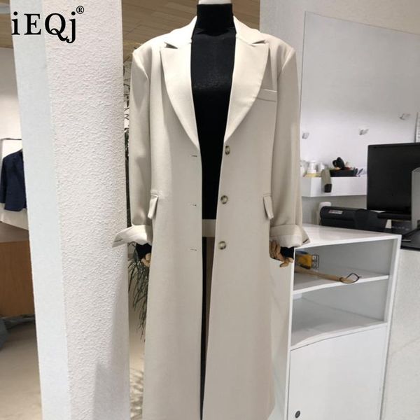 women's suits & blazers ieqj women korean style elegant temperament mid-length blazer lapel long sleeve loose jacket fashion spring aut, White;black
women's suits & blazers ieqj women korean style elegant temperament mid-length blazer lapel long sleeve loose jacket fashion spring aut, White;black