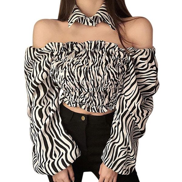women's blouses & shirts floral print slash neck sweet navel exposed short sleeve chiffon shirt, White
women's blouses & shirts floral print slash neck sweet navel exposed short sleeve chiffon shirt, White