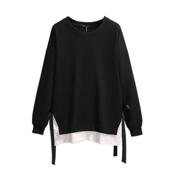 women's hoodies & sweatshirts hodisytian 2021 women hoodie pullovers coat o-neck loose fake 2 piece casual outerwear tunic feminina plu, Black
women's hoodies & sweatshirts hodisytian 2021 women hoodie pullovers coat o-neck loose fake 2 piece casual outerwear tunic feminina plu, Black