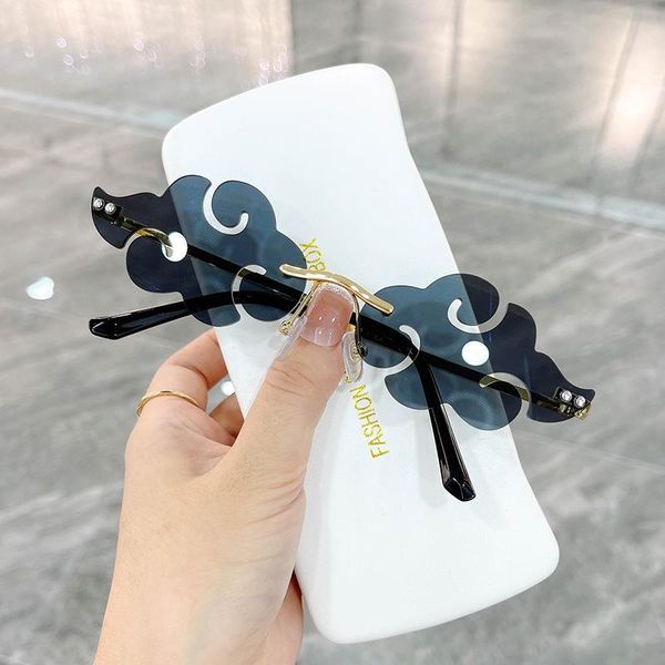 sunglasses uv400 trendy tassel fashion retro rimless sun glasses steampunk shades funny clouds shaped eyeglasses, White;black
sunglasses uv400 trendy tassel fashion retro rimless sun glasses steampunk shades funny clouds shaped eyeglasses, White;black