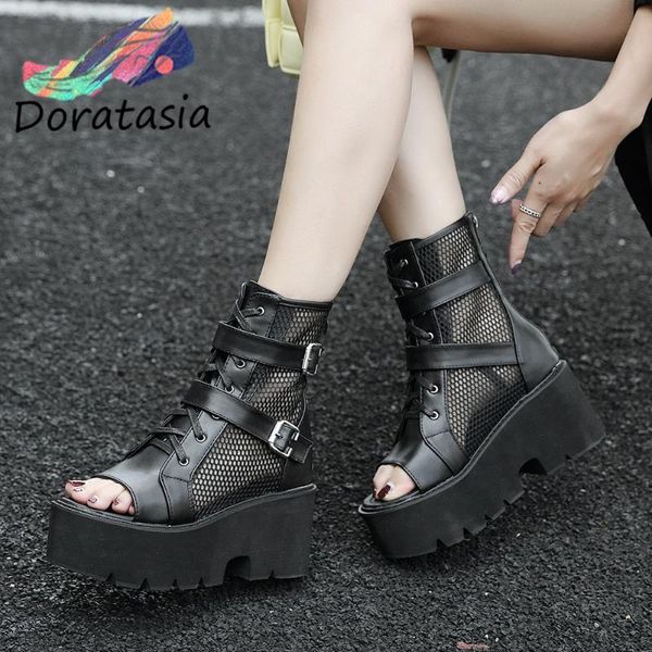 women black zipper lace up buckle peep toe platform shoes punk gothic sandals
women black zipper lace up buckle peep toe platform shoes punk gothic sandals