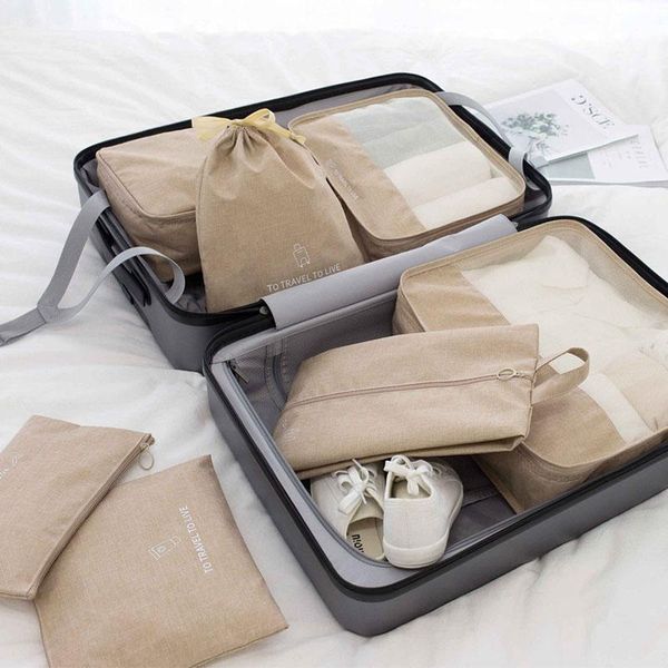 7-piece storage bag cationic fabric tourist not easy to wrinkle waterproof multifunctional modern style bags
7-piece storage bag cationic fabric tourist not easy to wrinkle waterproof multifunctional modern style bags