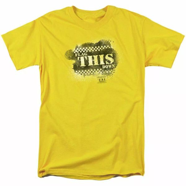 Taxi Flag This T Shirt Mens Licensed Classic TV Show Louie Tony Tee Yellow, White;black
Taxi Flag This T Shirt Mens Licensed Classic TV Show Louie Tony Tee Yellow, White;black