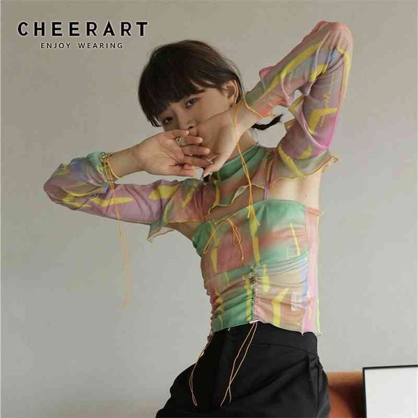 cheerart colorful pink mesh cami summer crop women shirred spaghetti strap with smocked fashion designer 210625, White
cheerart colorful pink mesh cami summer crop women shirred spaghetti strap with smocked fashion designer 210625, White