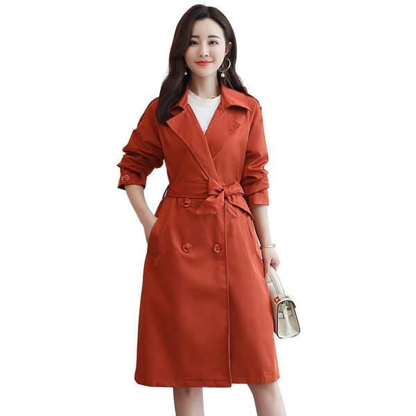 autumn elegant women's casual trench coat oversize double breasted vintage loose letter embroidery outwear plus size l227 coats, Tan;black
autumn elegant women's casual trench coat oversize double breasted vintage loose letter embroidery outwear plus size l227 coats, Tan;black