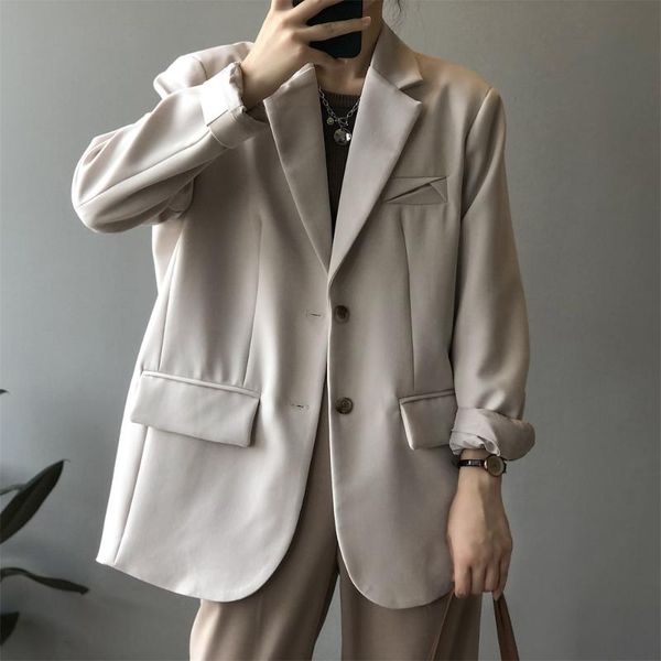 women's suits & blazers harajuku stylish formal split office lady business solid chic work wear coats autumn ol loose casual, White;black
women's suits & blazers harajuku stylish formal split office lady business solid chic work wear coats autumn ol loose casual, White;black