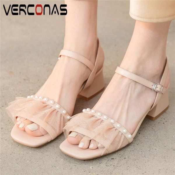 sandals verconas genuine leather mesh women fashion sweet pearl thick heels shoes woman casual party wedding pumps peep toe 2021, Black
sandals verconas genuine leather mesh women fashion sweet pearl thick heels shoes woman casual party wedding pumps peep toe 2021, Black