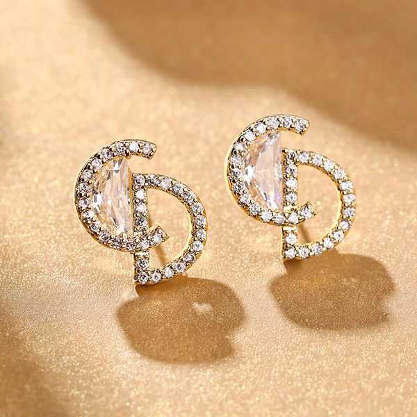 online popular live broadcast s925 sier needle earrings female simple letter d home trend in, Golden
online popular live broadcast s925 sier needle earrings female simple letter d home trend in, Golden