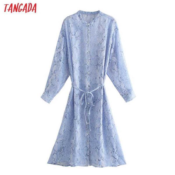 tangada fashion women blue snake print shirt dress long sleeve office ladies midi dress with slash 5z106 210609, Black;gray
tangada fashion women blue snake print shirt dress long sleeve office ladies midi dress with slash 5z106 210609, Black;gray