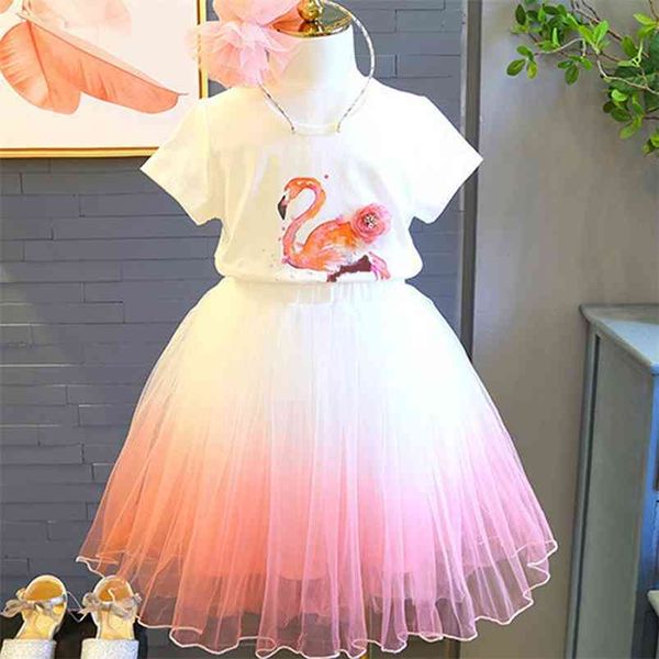 summer girls' clothing sets elegant princess party animal t-shirt+gradient gauze skirt 2pcs baby kids children clothes set 210625, White
summer girls' clothing sets elegant princess party animal t-shirt+gradient gauze skirt 2pcs baby kids children clothes set 210625, White