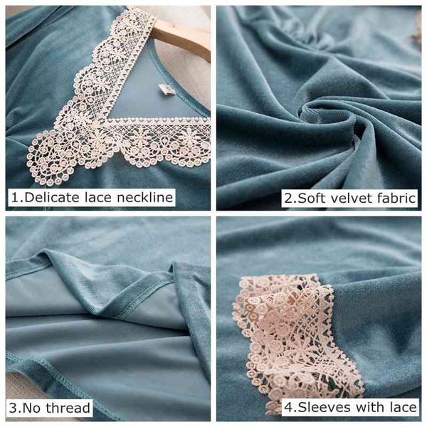 sleepwear 2 pieces veet fashion autumn winter pajamas set for woman long sleeves lace lapel elegant casual sleepwear suit 0ehg p6l8, Black;red
sleepwear 2 pieces veet fashion autumn winter pajamas set for woman long sleeves lace lapel elegant casual sleepwear suit 0ehg p6l8, Black;red