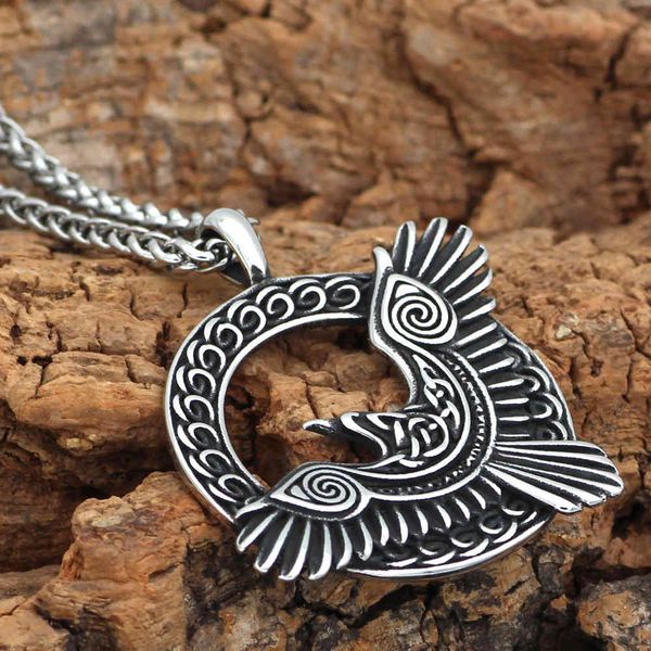 wind new viking norwegian men's necklace odin crow stainless steel sweater chain fashion jewelry, Silver
wind new viking norwegian men's necklace odin crow stainless steel sweater chain fashion jewelry, Silver