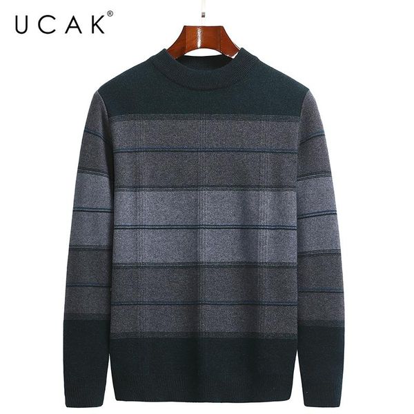 men's sweaters ucak brand classic casual men clothing o-neck striped streetwear sweater pull homme autumn winter thick pullover u1290, White;black
men's sweaters ucak brand classic casual men clothing o-neck striped streetwear sweater pull homme autumn winter thick pullover u1290, White;black