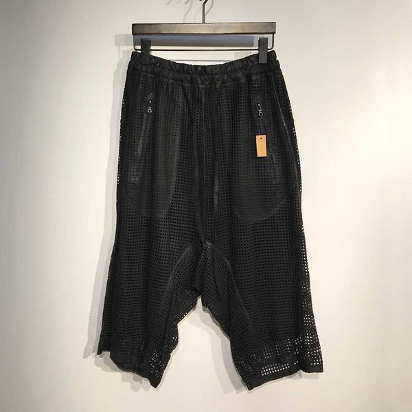 oneofyou black french leather king lsaac selam leather pants men's leather perforated hollow out shorts capris ovgd, White;black
oneofyou black french leather king lsaac selam leather pants men's leather perforated hollow out shorts capris ovgd, White;black