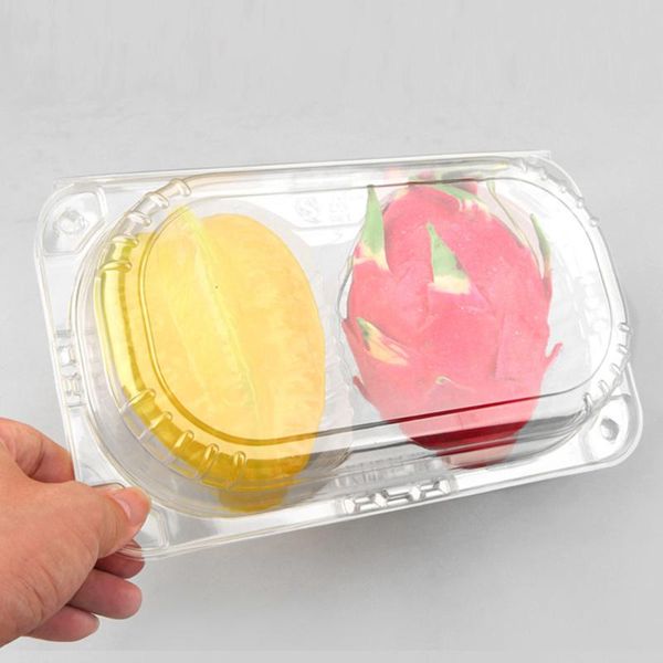 storage bottles & jars 10pcs transparent fruit containers with lids 2 compartments packing box breathable stackable bento disposable
storage bottles & jars 10pcs transparent fruit containers with lids 2 compartments packing box breathable stackable bento disposable
