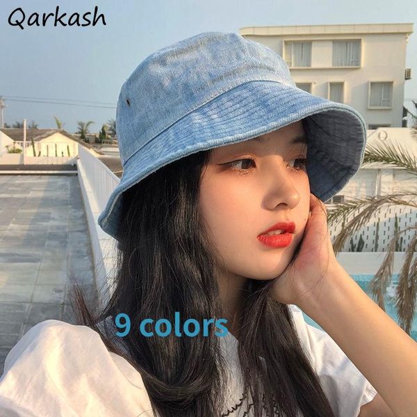wide brim hats bucket women denim vintage trendy outdoor all-match ulzzang 9 colors sun protection classic ladies simple college, Blue;gray
wide brim hats bucket women denim vintage trendy outdoor all-match ulzzang 9 colors sun protection classic ladies simple college, Blue;gray