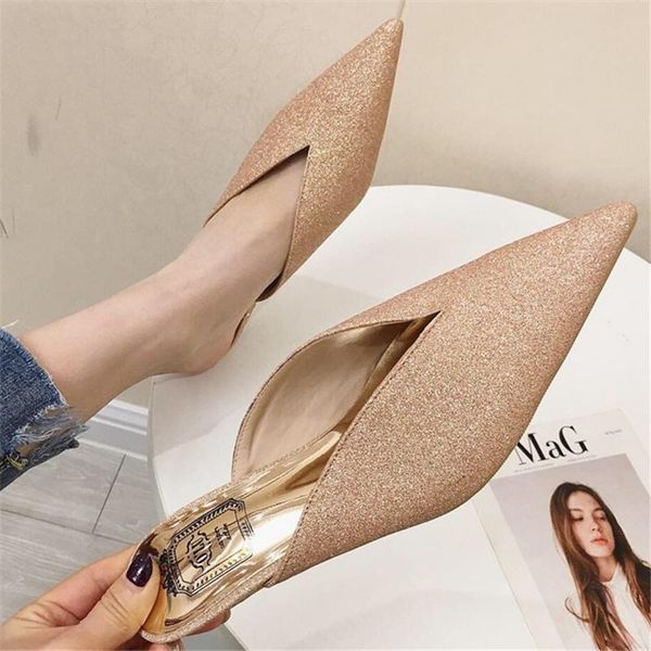 slippers 2021 women brand low heel casual slipper slip on mules slides pointed toe single shoes luxury sandals black gold
slippers 2021 women brand low heel casual slipper slip on mules slides pointed toe single shoes luxury sandals black gold