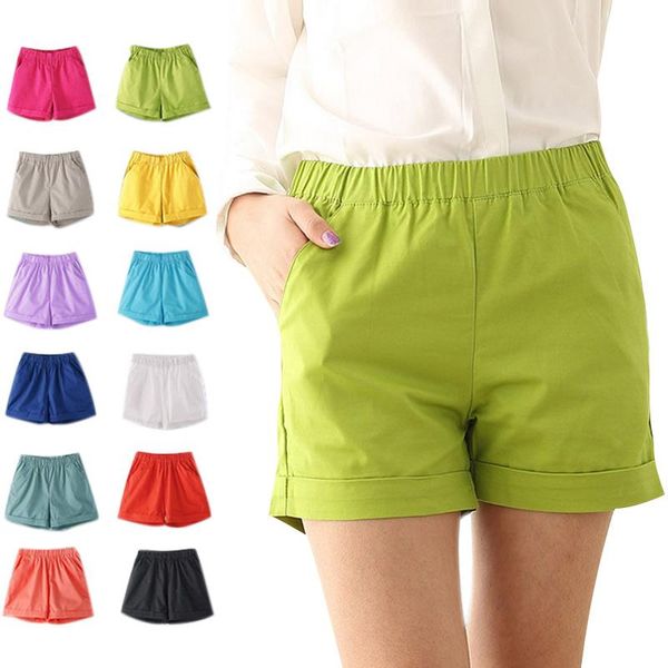 fashion summer women cotton shorts casual elastic waist candy solid color short pants feminino pantaloncini donna women's, White;black
fashion summer women cotton shorts casual elastic waist candy solid color short pants feminino pantaloncini donna women's, White;black